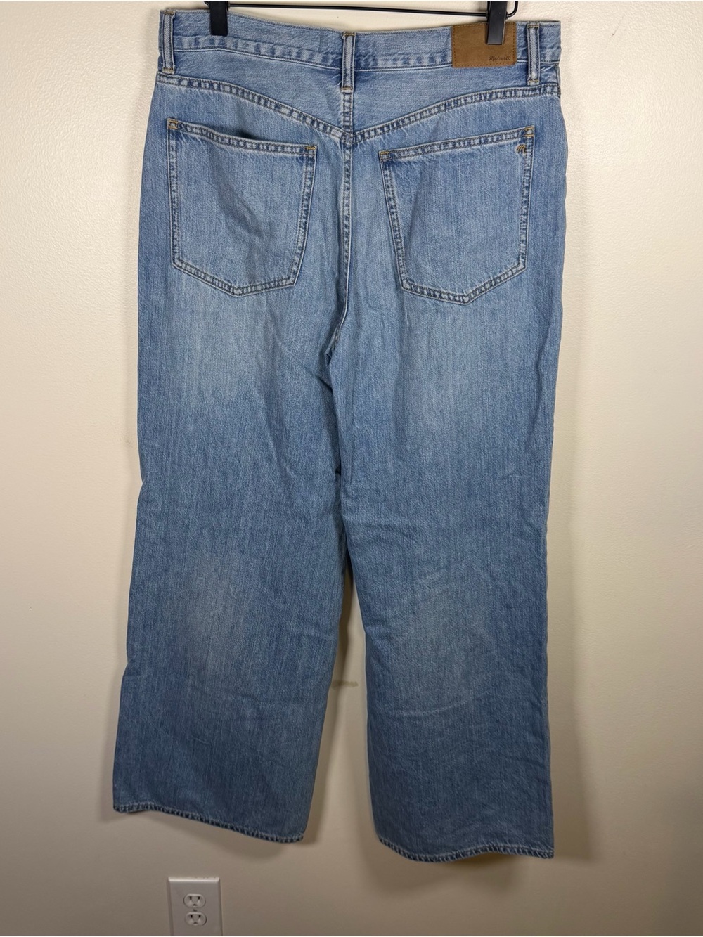 Madewell Superwide-Leg Jeans Medium Wash Women Size 29 Lightweight Cotton Baggy - Picture 6 of 9